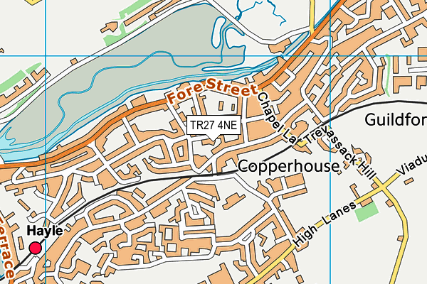 TR27 4NE map - OS VectorMap District (Ordnance Survey)