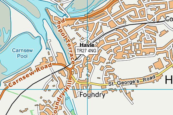 TR27 4NG map - OS VectorMap District (Ordnance Survey)