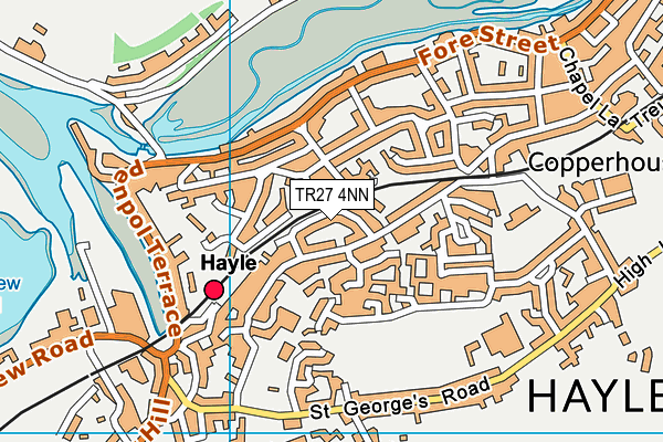 TR27 4NN map - OS VectorMap District (Ordnance Survey)