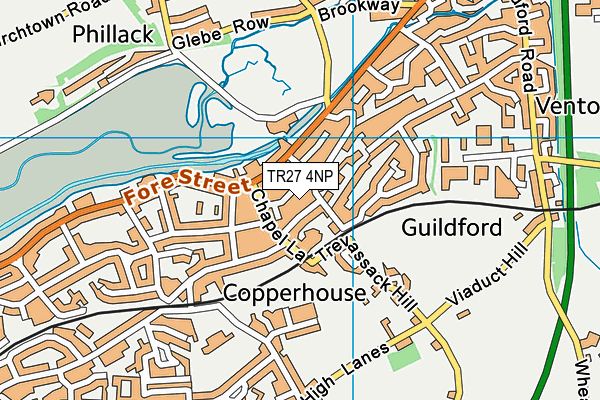 TR27 4NP map - OS VectorMap District (Ordnance Survey)