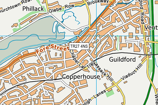 TR27 4NS map - OS VectorMap District (Ordnance Survey)