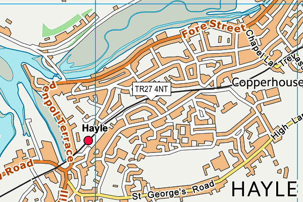 TR27 4NT map - OS VectorMap District (Ordnance Survey)