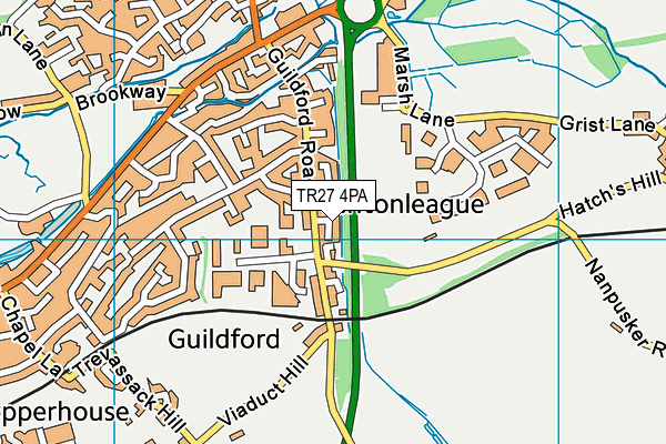 TR27 4PA map - OS VectorMap District (Ordnance Survey)