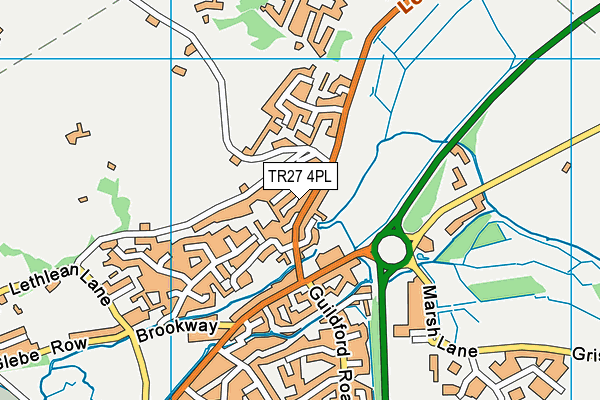 TR27 4PL map - OS VectorMap District (Ordnance Survey)