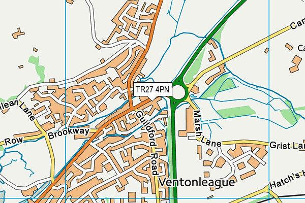 TR27 4PN map - OS VectorMap District (Ordnance Survey)