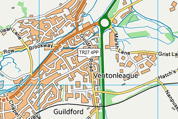 TR27 4PP map - OS VectorMap District (Ordnance Survey)