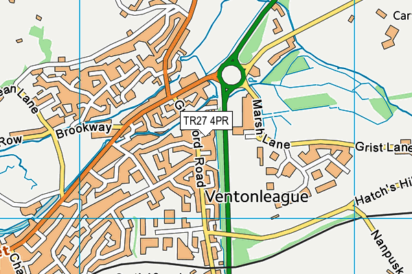 TR27 4PR map - OS VectorMap District (Ordnance Survey)