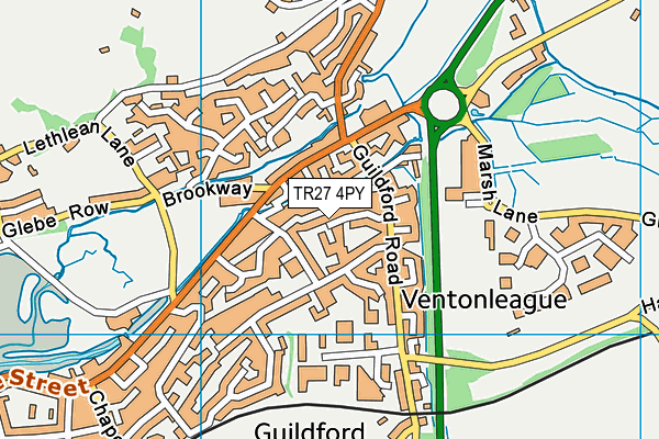 TR27 4PY map - OS VectorMap District (Ordnance Survey)