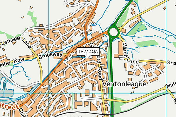 TR27 4QA map - OS VectorMap District (Ordnance Survey)