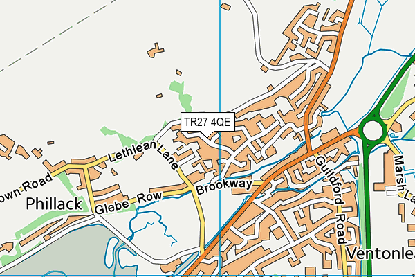 TR27 4QE map - OS VectorMap District (Ordnance Survey)