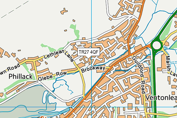 TR27 4QF map - OS VectorMap District (Ordnance Survey)