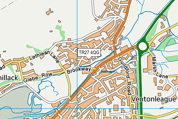 TR27 4QG map - OS VectorMap District (Ordnance Survey)