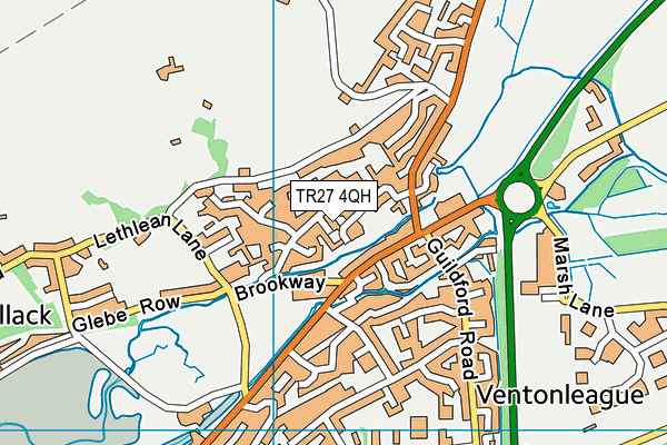 TR27 4QH map - OS VectorMap District (Ordnance Survey)