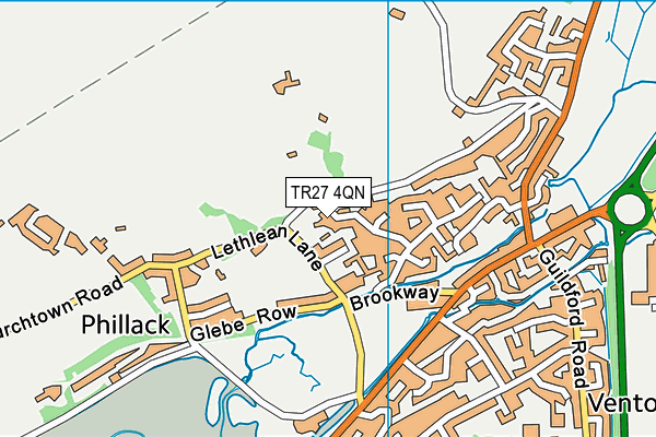 TR27 4QN map - OS VectorMap District (Ordnance Survey)