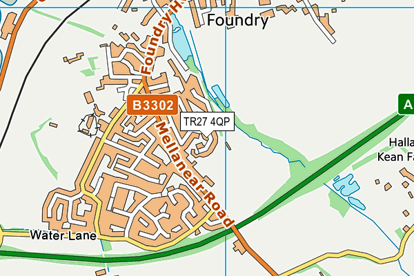 TR27 4QP map - OS VectorMap District (Ordnance Survey)
