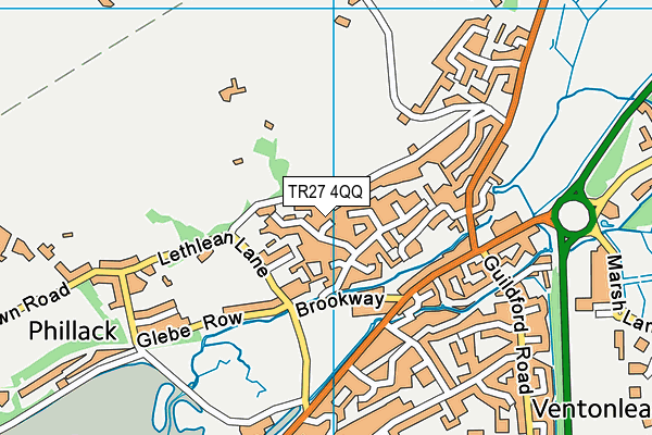 TR27 4QQ map - OS VectorMap District (Ordnance Survey)