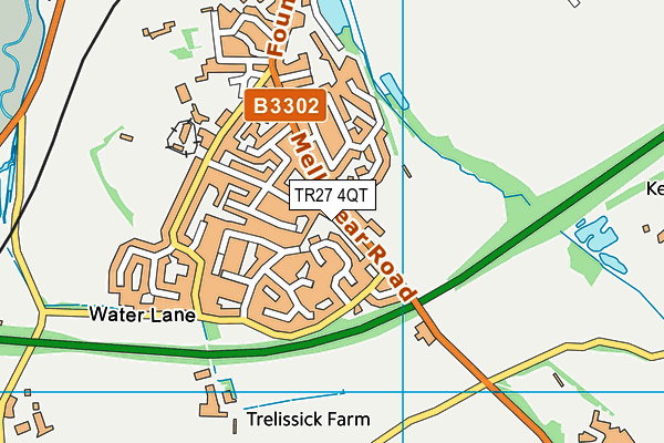 TR27 4QT map - OS VectorMap District (Ordnance Survey)