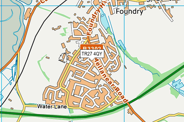 TR27 4QY map - OS VectorMap District (Ordnance Survey)