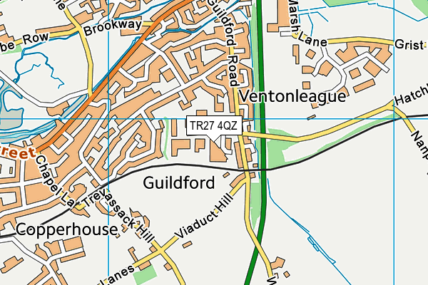 TR27 4QZ map - OS VectorMap District (Ordnance Survey)