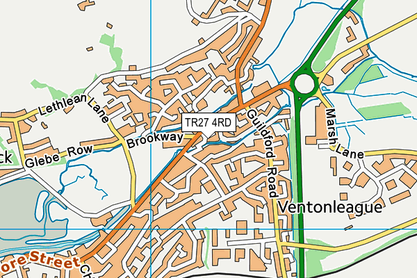 TR27 4RD map - OS VectorMap District (Ordnance Survey)