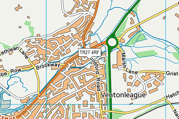 TR27 4RF map - OS VectorMap District (Ordnance Survey)