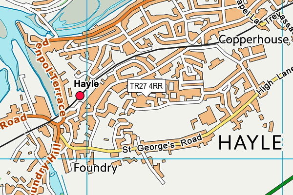 TR27 4RR map - OS VectorMap District (Ordnance Survey)