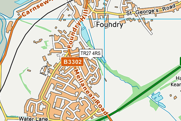 TR27 4RS map - OS VectorMap District (Ordnance Survey)