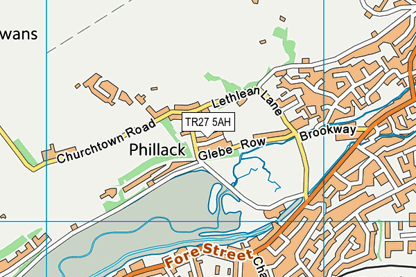 TR27 5AH map - OS VectorMap District (Ordnance Survey)