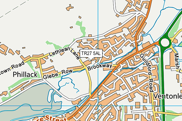 TR27 5AL map - OS VectorMap District (Ordnance Survey)