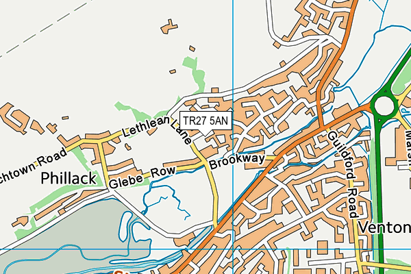 TR27 5AN map - OS VectorMap District (Ordnance Survey)