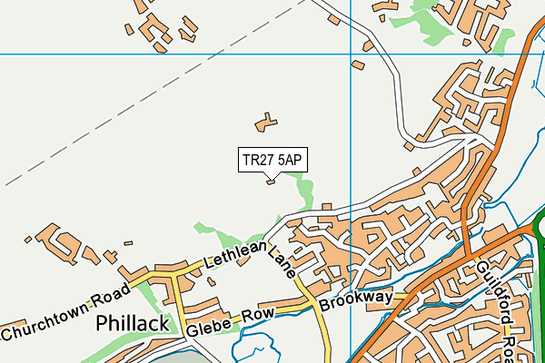 TR27 5AP map - OS VectorMap District (Ordnance Survey)