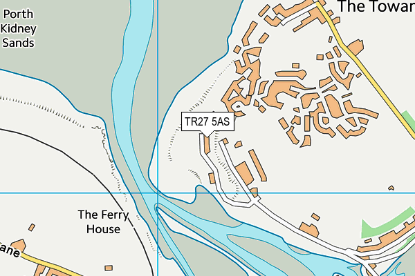 TR27 5AS map - OS VectorMap District (Ordnance Survey)