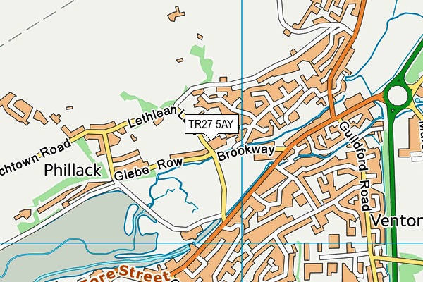 TR27 5AY map - OS VectorMap District (Ordnance Survey)