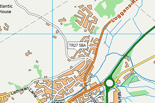 TR27 5BA map - OS VectorMap District (Ordnance Survey)