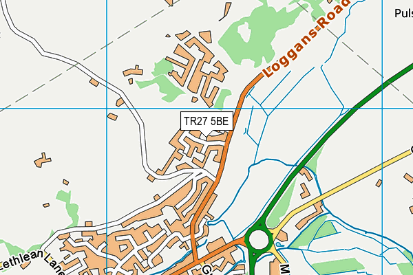 TR27 5BE map - OS VectorMap District (Ordnance Survey)
