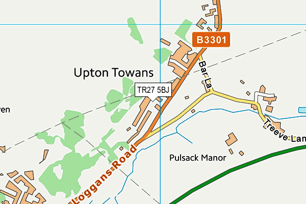 TR27 5BJ map - OS VectorMap District (Ordnance Survey)