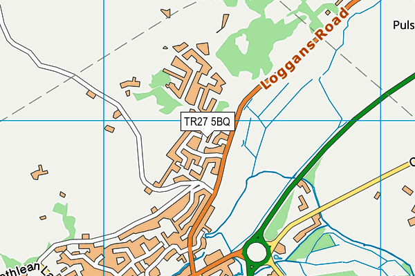 TR27 5BQ map - OS VectorMap District (Ordnance Survey)