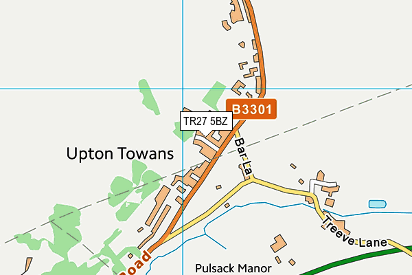 TR27 5BZ map - OS VectorMap District (Ordnance Survey)