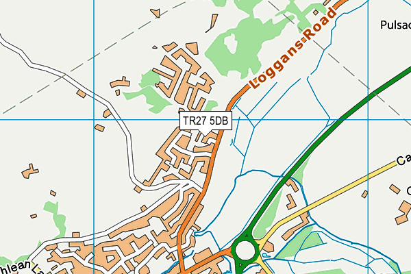 TR27 5DB map - OS VectorMap District (Ordnance Survey)