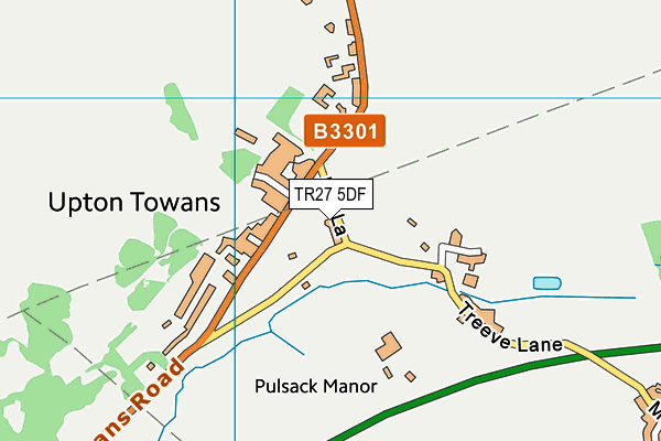 TR27 5DF map - OS VectorMap District (Ordnance Survey)