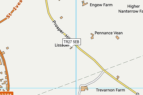 TR27 5EB map - OS VectorMap District (Ordnance Survey)