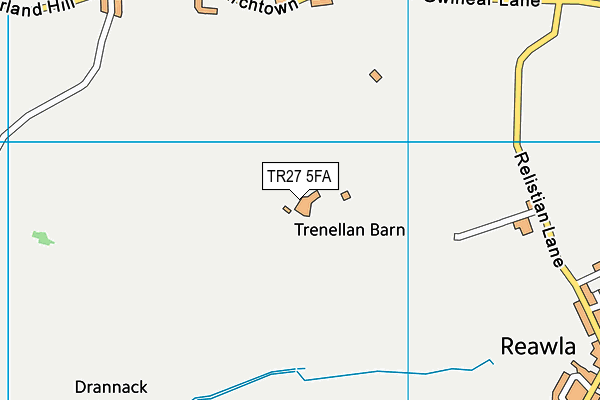 TR27 5FA map - OS VectorMap District (Ordnance Survey)