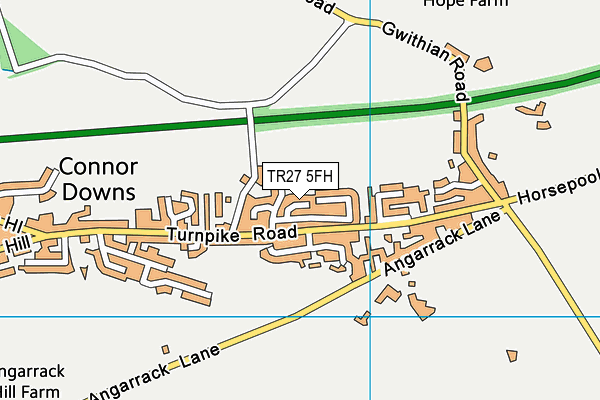 TR27 5FH map - OS VectorMap District (Ordnance Survey)
