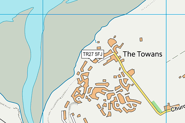 TR27 5FJ map - OS VectorMap District (Ordnance Survey)