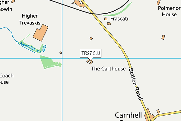 TR27 5JJ map - OS VectorMap District (Ordnance Survey)