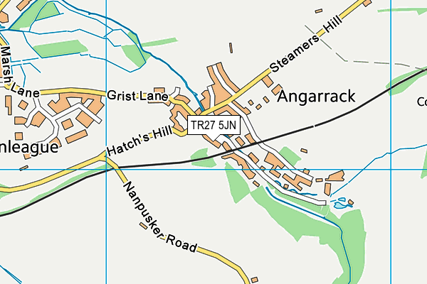 TR27 5JN map - OS VectorMap District (Ordnance Survey)