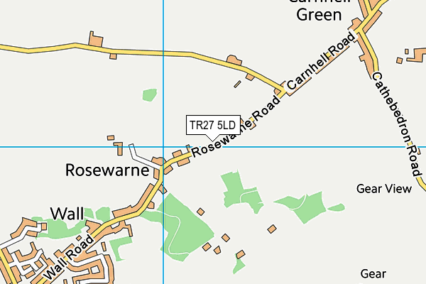 TR27 5LD map - OS VectorMap District (Ordnance Survey)