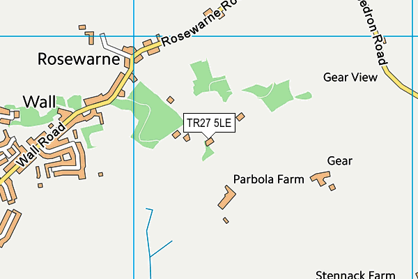 TR27 5LE map - OS VectorMap District (Ordnance Survey)