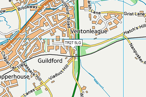 TR27 5LG map - OS VectorMap District (Ordnance Survey)
