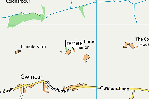 TR27 5LH map - OS VectorMap District (Ordnance Survey)